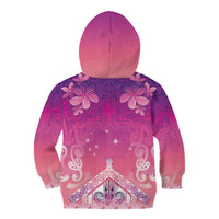 New Zealand Matariki Kid Hoodie Maori Marae Purple Galaxy