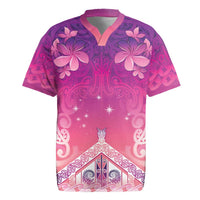 New Zealand Matariki Rugby Jersey Maori Marae Purple Galaxy