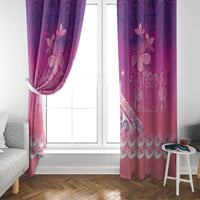 New Zealand Matariki Window Curtain Maori Marae Purple Galaxy