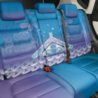 New Zealand Matariki Back Car Seat Cover Maori Marae Cyan Galaxy