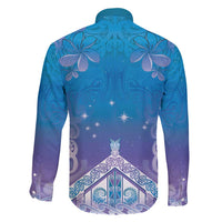 New Zealand Matariki Family Matching Summer Maxi Dress and Hawaiian Shirt Maori Marae Cyan Galaxy