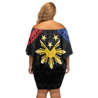 Philippines Independence Day Off Shoulder Short Dress Proud To Be Pinoy