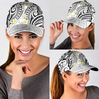 Plumeria With White Polynesian Tattoo Pattern Classic Cap LT05 - Polynesian Pride