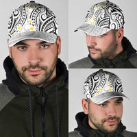 Plumeria With White Polynesian Tattoo Pattern Classic Cap LT05 - Polynesian Pride