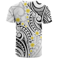 Plumeria With White Polynesian Tattoo Pattern T Shirt