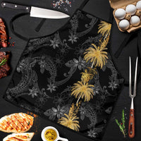 Hawaiian Honu And Surfboards Apron Gold Style - Polynesian Pride
