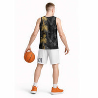 Hawaiian Honu And Surfboards Basketball Jersey Gold Style LT05 - Polynesian Pride