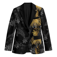 Hawaiian Honu And Surfboards Blazer Gold Style - Polynesian Pride