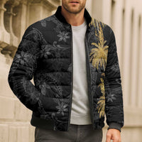 Hawaiian Honu And Surfboards Bomber Puffer Jacket Gold Style LT05 - Polynesian Pride