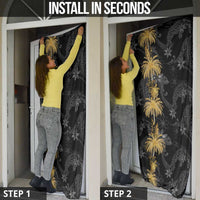 Hawaiian Honu And Surfboards Door Cover Gold Style - Polynesian Pride