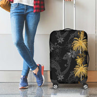 Hawaiian Honu And Surfboards Luggage Cover Gold Style LT05 - Polynesian Pride