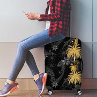 Hawaiian Honu And Surfboards Luggage Cover Gold Style LT05 - Polynesian Pride