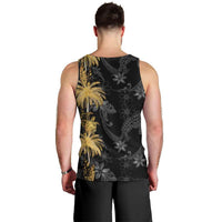 Hawaiian Honu And Surfboards Men Tank Top Gold Style - Polynesian Pride