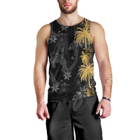 Hawaiian Honu And Surfboards Men Tank Top Gold Style - Polynesian Pride