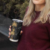 Hawaiian Honu And Surfboards Tumbler Cup Gold Style - Polynesian Pride