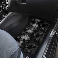 Hawaiian Honu And Surfboards Car Mats Silver Style - Polynesian Pride