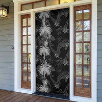 Hawaiian Honu And Surfboards Door Cover Silver Style - Polynesian Pride