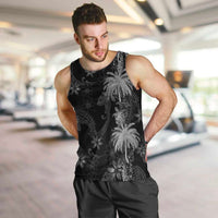 Hawaiian Honu And Surfboards Men Tank Top Silver Style - Polynesian Pride