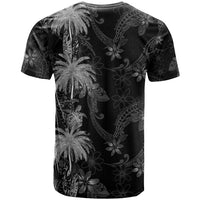 Hawaiian Honu And Surfboards T Shirt Silver Style - Polynesian Pride