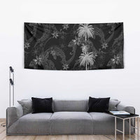 Hawaiian Honu And Surfboards Tapestry Silver Style - Polynesian Pride