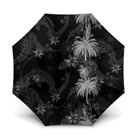 Hawaiian Honu And Surfboards Umbrella Silver Style - Polynesian Pride