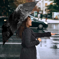 Hawaiian Honu And Surfboards Umbrella Silver Style - Polynesian Pride