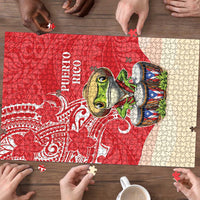 Puerto Rico Puzzle Coqui Frog With Polynesian Pattern - Polynesian Pride