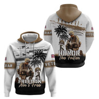 Hawaii Veterans Day Hoodie Honor The Fallen Flag Grunge Style LT05 - Polynesian Pride