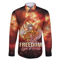 Hawaii Veterans Day Family Matching Puletasi and Hawaiian Shirt May We Never Forget Freedom Isn't Free