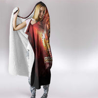 Hawaii Veterans Day Hooded Blanket May We Never Forget Freedom Isn't Free LT05 - Polynesian Pride