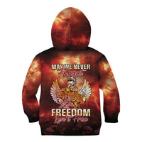 Hawaii Veterans Day Kid Hoodie May We Never Forget Freedom Isn't Free