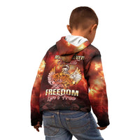 Hawaii Veterans Day Kid Hoodie May We Never Forget Freedom Isn't Free