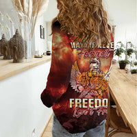 Hawaii Veterans Day Women Casual Shirt May We Never Forget Freedom Isn't Free