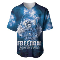 Federated States of Micronesia Veterans Day Baseball Jersey May We Never Forget Freedom Isn't Free LT05 Blue - Polynesian Pride