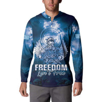 Federated States of Micronesia Veterans Day Button Sweatshirt May We Never Forget Freedom Isn't Free