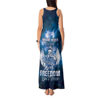 Federated States of Micronesia Veterans Day Tank Maxi Dress May We Never Forget Freedom Isn't Free LT05 - Polynesian Pride