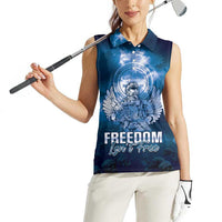 Federated States of Micronesia Veterans Day Women Sleeveless Polo Shirt May We Never Forget Freedom Isn't Free
