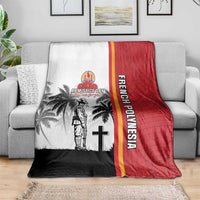 French Polynesia Armistice Day Blanket Lest We Forget Flag Style