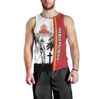 French Polynesia Armistice Day Men Tank Top Lest We Forget Flag Style