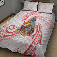 Happy Boxing Day Quilt Bed Set Polynesian Gift Boxes Christmas Tree LT05 - Polynesian Pride