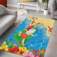 Christmas In Hawaii Area Rug Tis The Sea Sun