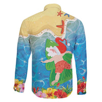 Christmas In Hawaii Family Matching Long Sleeve Bodycon Dress and Hawaiian Shirt Tis The Sea Sun