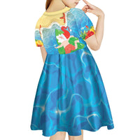 Christmas In Hawaii Kid Short Sleeve Dress Tis The Sea Sun