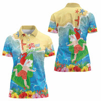 Christmas In Hawaii Women Polo Shirt Tis The Sea Sun LT05 - Polynesian Pride