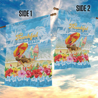 Hawaii Funny Thanksgiving Garden Flag Thankful From The Beach