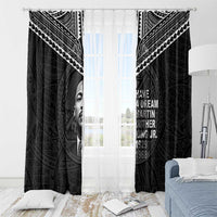 American Samoa MLK Day Window Curtain Polynesian Style