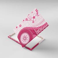Bula Fiji Canvas Wall Art Pink Plumeria Masi Tapa Pattern - Polynesian Pride