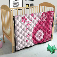 Bula Fiji Quilt Pink Plumeria Masi Tapa Pattern - Polynesian Pride