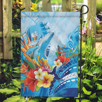 Polynesia Humpback Whale Garden Flag Ocean Style