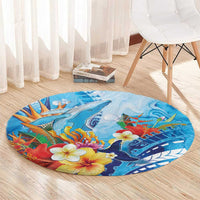 Polynesia Humpback Whale Round Carpet Ocean Style LT05 - Polynesian Pride
